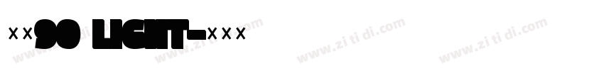 玄武90 Light字体转换